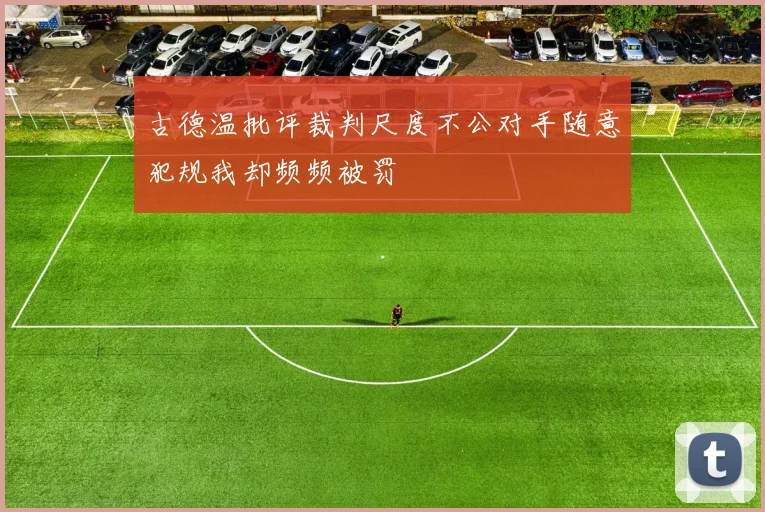 古德温批评裁判尺度不公对手随意犯规我却频频被罚